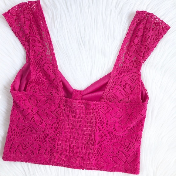 •HP• Charlotte Russe Lace Cap-Sleeve Bralette - Picture 3 of 7